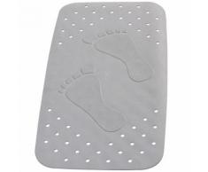 RIDDER Badewanneneinlage Antirutschmatte Plattfuß 72×38 cm Grau 67087
