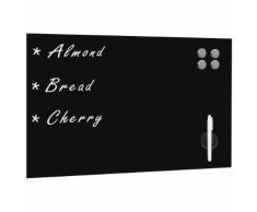 vidaXL Magnettafel Wandmontage Glas 60 x 40 cm