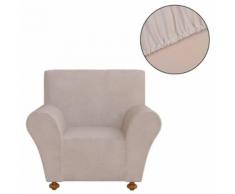 vidaXL Sofahusse Stretchhusse Sofabezug Beige Polyester Jersey