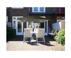 SORARA Outdoor Living Sonnenschirm Parasol | Grau | 2.5 x 2.5m | Viereckig| MILANO