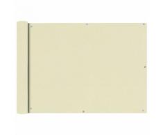 vidaXL Balkonsichtschutz Oxfordgewebe 75x400 cm Creme