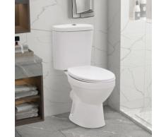 vidaXL Stand-WC mit Spülkasten und Soft-Close-Sitz Keramik Weiß
