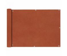 vidaXL Balkonsichtschutz Oxfordgewebe 75x600 cm Terracotta