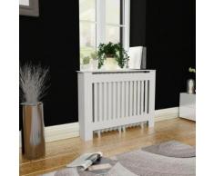 vidaXL MDF Heizkörper-Abdeckung Heizkörperverkleidung 112 cm, weiß