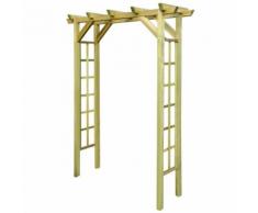 vidaXL Gartenlaube Rosenbogen 150 x 50 x 200 cm imprägniertes Holz