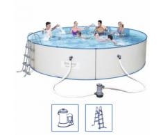 Bestway Hydrium Pro Schwimmbad Set Stahlrahmen 488x107 cm 56386