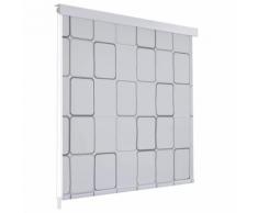 vidaXL Duschrollo 120 x 240 cm Quadratmuster
