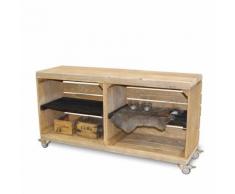 stylingathome Schuhschrank aus Obstkisten alt mit schwarzen