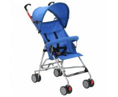 vidaXL Klappbarer Buggy Blau Stahl