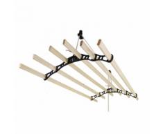 MonsterShop 1.4m Deckentrockner Wäschetrockner Wäscheständer Schwarz