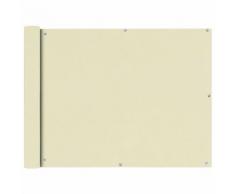 vidaXL Balkonsichtschutz Oxfordgewebe 90x600 cm Creme