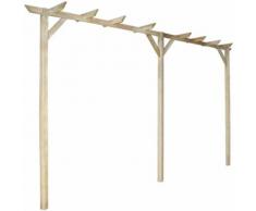 vidaXL Gartenlaube 400 x 40 x 205 cm Holz