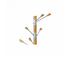 JustYou24 JUSTyou W31 Garderobenständer Silber 38x180 cm