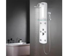 vidaXL Duschpaneel 25×43×120 cm Silbern