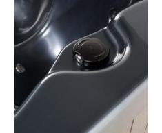 Beliani Whirlpool dunkelgrau Outdoor SANREMO