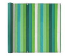 vidaXL Balkonsichtschutz Oxford-Gewebe 90 x 600 cm Gün Gestreift