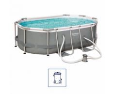 Bestway Power Steel Swimmingpool-Set Oval 300×200×84 cm 56617