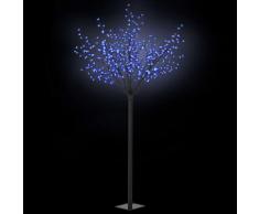 vidaXL LED-Lichterbaum Weihnachten Indoor Outdoor IP44 250 cm Blau