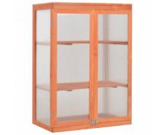 vidaXL Gewächshaus Holz 75 x 47 x 109 cm