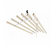 MonsterShop 1.8m Deckentrockner Wäscheständer Kleidung Trockner Weiß