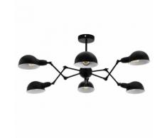 EGLO Deckenleuchte Exmoor 6 Lampen Stahl Schwarz