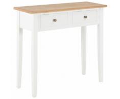 vidaXL Frisiertisch Konsolentisch Weiß 79 x 30 x 74 cm Holz