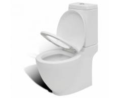 vidaXL Design Stand-Toilette/WC Keramik inkl. Soft Close WC Sitz