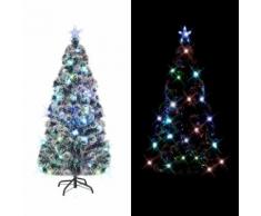 vidaXL Künstlicher Weihnachtsbaum mit Ständer/LED 150 cm 170 Zweige
