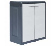 vidaXL Gartenschrank XL 78 x 46 x 94 cm Kunststoff