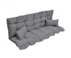 vidaXL Hollywoodschaukel Auflage Polster Multifarbe Streifendesign