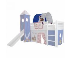 XXL Discount Tunnel für Kinderbett, Etagenbett, Spielbett Piraten Blau/Weiß