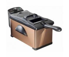 Bestron Fritteuse mit Kaltzone AF370CO Kupfern 3,5L 2000W