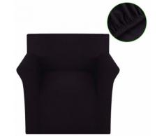 vidaXL Sofahusse Stretchhusse Sofabezug Braun Polyester Rippstrick