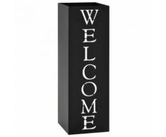 vidaXL Regenschirmständer Welcome Stahl Schwarz