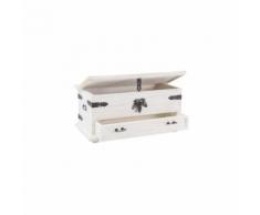 JustYou24 JUSTyou Poprad Truhe 51x49x100 cm Weiß