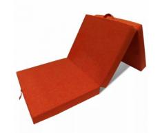 vidaXL 3-teilige Klappmatratze 190×70×9 cm Orange