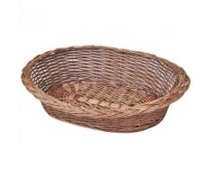 vidaXL Weide Hundekorb/Tierbett Katzenbett Hundebett Natur 50 cm