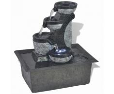 vidaXL Zimmerbrunnen mit LED-Licht Polyresin