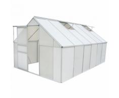 vidaXL Gewächshaus Polycarbonat und Aluminium 430×250×195 cm