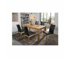 JustYou24 JUSTyou Aaron Essgruppe Massivholz Wildeiche Schwarz