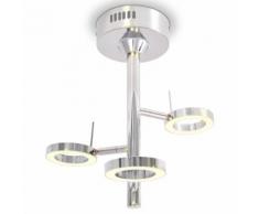 vidaXL LED-Deckenleuchte mit 3 Lampen Warmweiß
