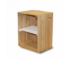 stylingathome Obstkisten alt mit weißem Regalbrett 2er Set