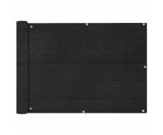 vidaXL Balkonsichtschutz HDPE 75x600 cm Anthrazit