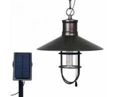 Luxbright Solar-LED-Gartenleuchte Caledon Dunkelbronzen 34112