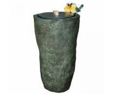 Velda Gartenbrunnen Hohe Vase mit Vogelpaar Grau 850848