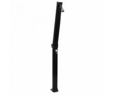 vidaXL Faltbare Solardusche Schwarz 23 L 214 cm
