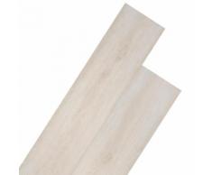 vidaXL PVC Laminat Dielen 5,26 m² Eiche Klassisch Weiß