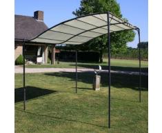 vidaXL Pavillon Stoff Cremeweiß