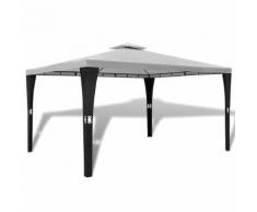 vidaXL Gartenpavillon mit Dach 3 x 4 m Cremeweiß