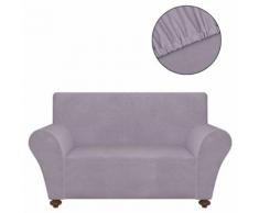 vidaXL Sofahusse Sofabezug Stretchhusse Grau Polyester-Jersey